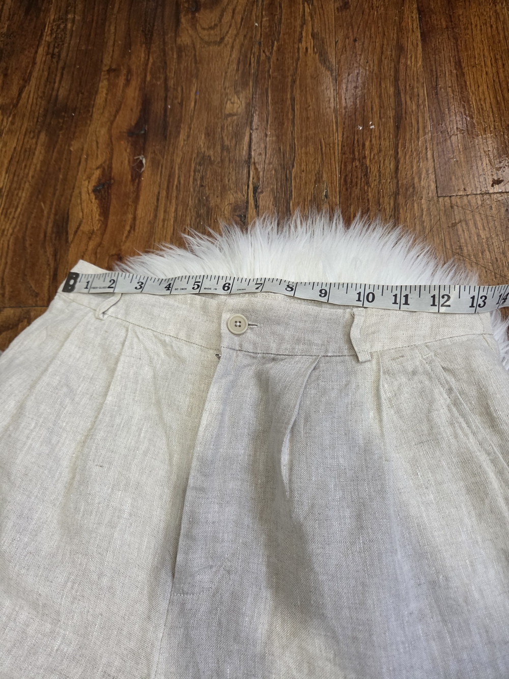 Reformation High-Rise Wide Leg Linen Pants - Cream - Picture 8 of 14